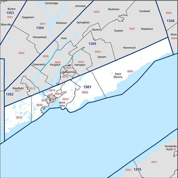 Figure: Locator map: Saint John (Census division)
